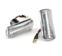 DGGH Indicatore direzione Per Lancia Per Flavia 2011 2012 2013 2014 2 pezzi LED Dynamic Amber Side Marker Light Indicator Turn Black/Crystal White(Crystal)