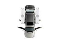 DGGH Parasole per Ford per Transit Custom MK1 SWB 2012-2022, Tendina Parasole per finestrini con Isolamento Termico Estivo(Rear Windows)
