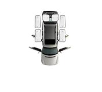 DGGH Parasole per Ford per Transit Custom MK1 SWB 2012-2022, Tendina Parasole per finestrini con Isolamento Termico Estivo(Rear Sunshades)