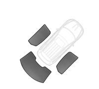 DGGH Parasole per Jazz GK Modelli per Fit 2014-2020, Tendina Parasole per Parabrezza Anteriore, Tendina Parasole per finestrino Laterale Posteriore(3Pcs Rear Windshield)