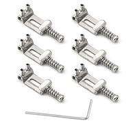 DGHAOP 6pcs 10.5mm Metallo Chitarra Tremolo Ponte Selle Con Chiave Per Strat Tele Chitarra Elettrica