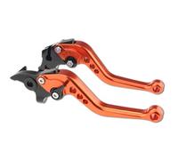 DGHBNP Adatto per Yamaha YFM 700 Adatto per Raptor 700R 2007-2025 Leve freno frizione moto Leve in alluminio(Short Orange)
