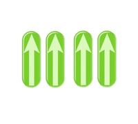 DGHBNP Adesivi Riflettenti 4/8 Adesivi di Giudizio, frecce direzionali, Etichetta, Decalcomania per Guidatore principiante, Adesivo per Posizionamento Porta Auto Nastro Catarifrangente Adesivo(4pcs)