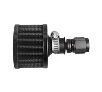 DGHBNP Filtro Aria 12mm Motorcycle Cold Air Intake Filter Kit Crank Case Vent Cover Breather with Push On Hose Ends Straight Filtri Aria di Ricambio