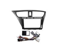 DGHBNP Mascherina autoradio Adatto per Honda Civic Hatchback 2012 Kit Pannello di Montaggio per cruscotto Radio Android da 9 Pollici Adattatore per Fascia Telaio Auto(LHD Cable Canbus)