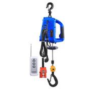 DGHBNP Paranco Elettrico Portatile con Piccola Gru per carichi Pesanti con Micro argano telecomandato per Il Sollevamento di Garage per officine domestiche(Blue 500kg Load,110V)