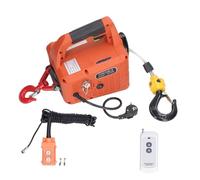 DGHBNP Paranco Elettrico Portatile con verricello Elettrico e Telecomando, capacità 500 kg, Altezza Massima di Sollevamento 7,6 m.