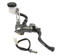 DGHBNP Set leve freno e frizione per moto Adatto per Yamaha Adatto per Kawasaki 17,5 mm Freno Leva pompa freno frizione Cilindro maestro radiale 7/8" 22 mm Leve freni per moto(Titanium right)