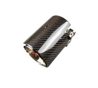 DGHBNP Silenziatore Tubo Silenziatore Auto Terminali di Scarico in Carbonio Lucido ad Alte Prestazioni Adatti per BMW F87 F80 F82 F83 F90 M2 M3 M4 M5 M6(in 70 out 105 MM)