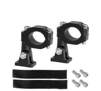 DGHBNP Staffe Lampada Forcella Anteriore Supporto per faretto per fari per Motocicletta, Supporto per Morsetti per paraurti, Luce ausiliaria per fendinebbia Regolabile(2 Pieces Bracket)