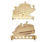 DGHEGDUI 2 Modelli di Navi da Crociera in Legno, Ornamenti in Legno per Risparmiare Denaro, Regali di Navi da Crociera A Vela, Regali di Compleanno Creativi, Amici E Colleghi (2 Modelli).