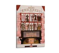 DGHFOP The Grand Budapest Hotel - Poster da parete su tela, motivo: album musicali e film, pittura decorativa per soggiorno e camera da letto, 40 x 60 cm, stile cornice