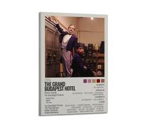 DGHFOP The Grand Budapest HotelWall Art Poster su tela con album musicali e film, pittura decorativa per soggiorno e camera da letto, 40 x 60 cm, stile cornice
