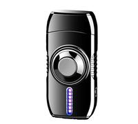DGHNBMGNG Accendino Portatile Intelligente a butano con Fiamma Rossa Antivento e Comando vocale, molteplici metodi di accensione, Fiamma Regolabile, Adatto for la Raccolta(Black)