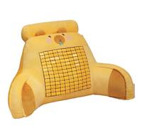DGHNBMGNG Ampio Cuscino for Schienale del Divano con Tappetino in bambù, Comodo Cuscino Estivo con Supporto Lombare for la Lettura, con copriletto e coprisedia Lavabili.(Yellow)