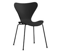DGHNBMGNG Backrest Dining Chair, Metal Non-slip Light Luxury European And American Style Chairs, Suitable For Office, Dining Table(Black)