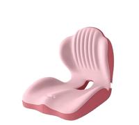 DGHNBMGNG Cuscini for Seduta e Schienale in Memory Foam, Design ergonomico a L con Punti di Massaggio for alleviare Il fastidio, Antiscivolo, Adatti for sedie da Ufficio e sedili Auto(Pink)