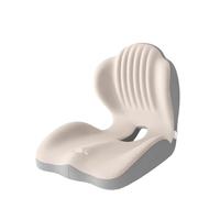 DGHNBMGNG Cuscini for Seduta e Schienale in Memory Foam, Design ergonomico a L con Punti di Massaggio for alleviare Il fastidio, Antiscivolo, Adatti for sedie da Ufficio e sedili Auto(Beige1)