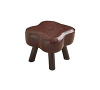 DGHNBMGNG Piccolo sgabello stabile in legno, seduta creativa, può essere utilizzato for cambiare le scarpe, adatto for comodino, casa, ufficio, dormitorio, appartamento(Brown)
