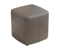 DGHNBMGNG Poggiapiedi rotondo in pelle, semplice ed elegante, può essere utilizzato for cambiare le scarpe, truccarsi, riposare, adatto for soggiorno, camera da letto, piccolo spazio(Gray)