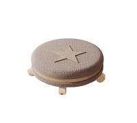 DGHNBMGNG Ruota universale, piccola puleggia for uso domestico, sgabello basso, colore crema, cintura silenziosa, schienale rotondo, sedile basso(Gray3)
