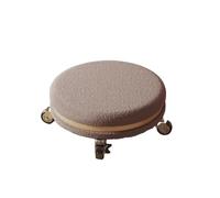 DGHNBMGNG Ruota universale, piccola puleggia for uso domestico, sgabello basso, colore crema, cintura silenziosa, schienale rotondo, sedile basso(Gray2)
