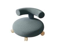 DGHNBMGNG Ruota universale, piccola puleggia for uso domestico, sgabello basso, colore crema, cintura silenziosa, schienale rotondo, sedile basso(Blue1)