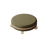 DGHNBMGNG Ruota universale, piccola puleggia for uso domestico, sgabello basso, colore crema, cintura silenziosa, schienale rotondo, sedile basso(Green3)