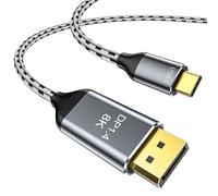 DGHUMEN Cavo USB C Displayport 1.4 3M, 8K@60Hz 4K@240Hz/144Hz HDR VRR Thunderbolt 4 3 USB C a DisplayPort 1.4 cavo per iPhone 15 MacBook Pro Air M1 M2 iPad Pro Air 5 Surface Pro 8 Galaxy S23