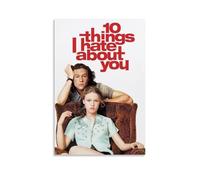 DGJSFC Poster con pittura a olio con scritta in inglese "10 Things I Hate About You", decorazione artistica da parete moderna per la casa e la camera da letto, senza cornice, stile 30 x 45 cm