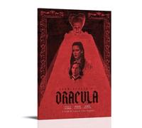 DGJSFC Poster con pittura a olio di Dracula di Bram Stoker su tela, decorazione artistica moderna per casa e camera da letto, con cornice, stile 30 x 45 cm