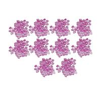 DGLDCSHUAI 10 Borse Decorazione per Unghie con Cambiamento di Luce Resina per Donna Decorazione per Unghie a Forma di Cuore Squisita e Carina per il Salone (Viola)