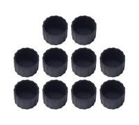 DGLDCSHUAI 10 pezzi punte rotonde per le gambe della sedia Protezioni per il pavimento delle gambe della sedia in plastica per pavimenti in legno duro Diametro interno 1,5 pollici