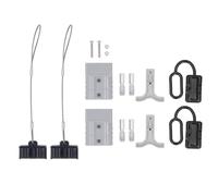 DGLDCSHUAI 2 Set Kit connettore rapido batteria PC Shell Terminale in rame placcato argento Batteria Quick Connect Disconnect Plug 50A 600V