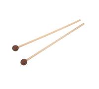 DGLDCSHUAI 2PCS Bell Mallet Manico in acero Gomma Meravigliosa qualità del suono Xilofono Marimba per Marimba (Marrone)