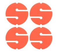 DGLDCSHUAI 4PCS Segnale circolare per linea di immersione in grotta, segnale rotondo in ABS per corda di sicurezza subacquea (Arancia)