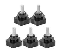 DGLDCSHUAI 5 Pezzi Bullone della Manopola del Tornio Impugnatura della Manopola della Manopola Vite dado a Cinque Stelle Maniglia di Bloccaggio M8x40x20