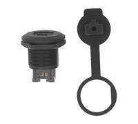DGLDCSHUAI Accoppiatore per montaggio a pannello Resistente all'acqua EP-RJ45 Connettore passante LAN Ethernet per l'industria