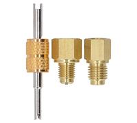 DGLDCSHUAI Adattatore per serbatoio refrigerante in rame da 1/2 Acme a 1/4 SAE 1/4 SAE a 1/2 Acme Raccordi adattatori per serbatoio refrigerante