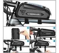 DGLDCSHUAI Borsa per Telaio Anteriore per Telefono da Bici Borsa per Tubo Superiore Impermeabile Custodia per Telefono Touchscreen Custodia da Ciclo Compatibile con Telefoni