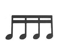 DGLDCSHUAI Clip per spartiti Modello di nota Delicata clip per libro di musica Porta pagine per chitarra per pianoforte (Nera)