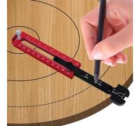 DGLDCSHUAI Compassa per la lavorazione del legno, scrittore, decorazione, design, strumento da disegno, misuratore metrico e pollici, strumento da disegno per carpentiere, regolabile