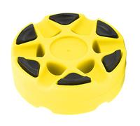 DGLDCSHUAI Disco da hockey a rullo in plastica lucida a trama densa e lucida, per allenamento quotidiano di pattinaggio, Giallo, casual