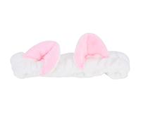 DGLDCSHUAI Fasce per capelli a forma di orecchie di gatto, in morbido tessuto, per donne, per lavare il viso, trucco spa (Orecchie di gatto ispessite bianche)