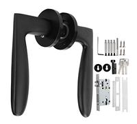 DGLDCSHUAI Maniglia per porta d'ingresso Set di maniglie a leva di bloccaggio reversibile per porte sul lato destro e sinistro (Tipo K (regolabile a sinistra e a destra))