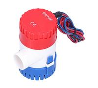 DGLDCSHUAI Pompa di sentina con interruttore semiautomatico, piccola pompa sommergibile elettrica per scarico, alimentazione 12V/24V 350/500/750/1100 GPH (12 V CC 500 GPH)