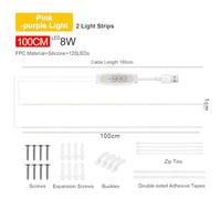 DGLDCSHUAI Strisce luminose per crescita a LED per piante da interno Lampada per coltivazione a LED rosa-viola per coltura Luce supplementare per piante grasse 4 livelli (100 cm 2 strisce)