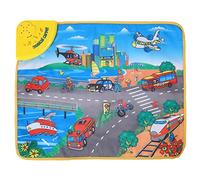 DGLDCSHUAI Tappetino da gioco per veicoli per bambini 19,29 X 23,23 pollici Tappeto didattico per trasporto audio elettrico