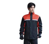DGLDCSHUAI Tuta antipioggia divisa da uomo Cappotto antipioggia impermeabile e set di pantaloni antipioggia Attrezzatura antipioggia riflettente (l)