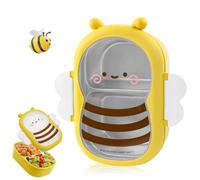 DGMI Portamerenda Bambino Scuola, Sandwich Box Bambini Plastica, senza BPA, Contenitore per il Pranzo con 2 Scomparti, Riutilizzabile e Lavabile per Adulto Bambini Picnic Scuola Uffici